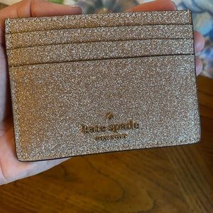 Kate Spade Joeley Tinsel Glitter Slim Card Case